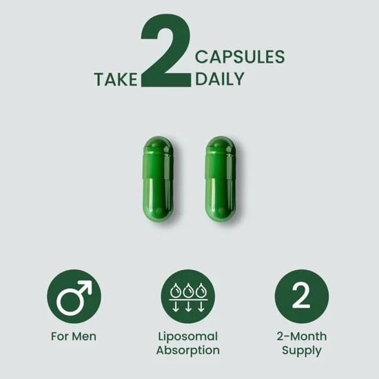 ZeroHarm Liposomal Multivitamin For Him 120 Capsules