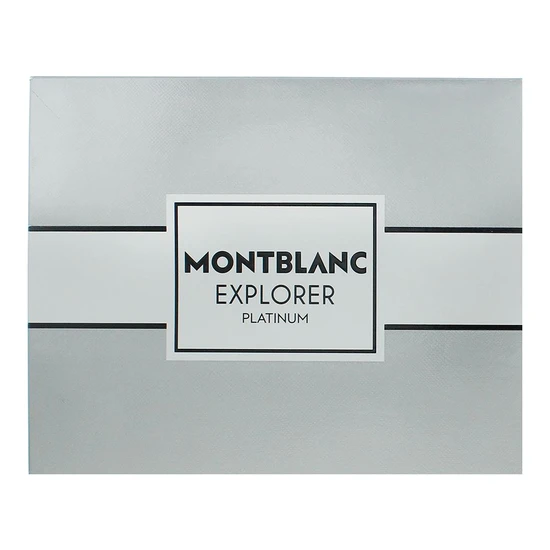 Montblanc Explorer Platinum Eau De Parfum Gift Set 100ml Eau De Parfum + 7.5ml Eau De Parfum + 100ml Shower Gel