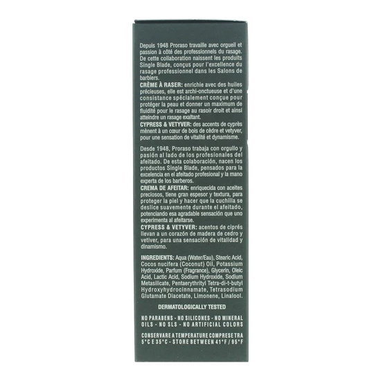 Proraso Cypress & Vetyver Shaving Cream 275ml