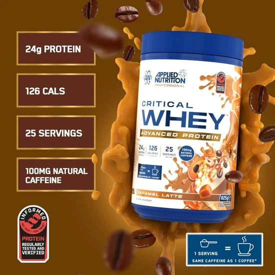 Applied Nutrition Critical Whey Caramel Latte 825g