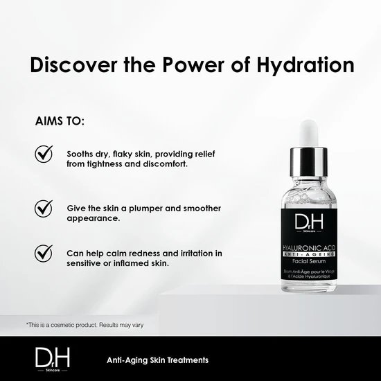 Dr H Anti-Ageing Hyaluronic Acid Facial Serum 30ml