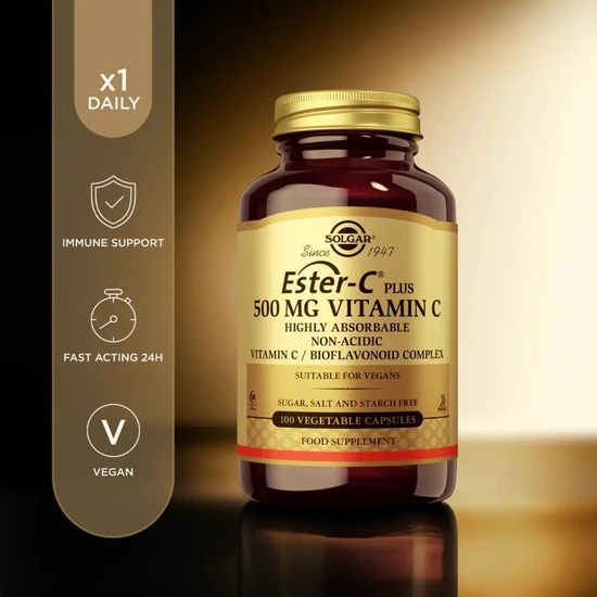Solgar Ester-C Plus Vitamin C 500mg Vegicaps 100 Vegicaps