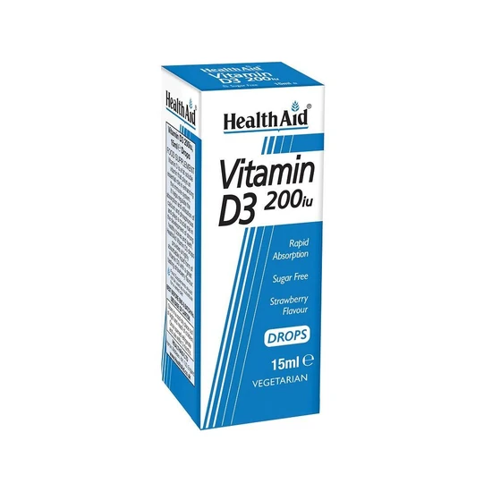 Health Aid Vitamin D3 200iu Drops 15ml