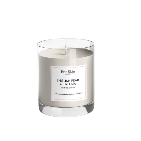 Erth Skin London English Pear & Freesia Scented Candle