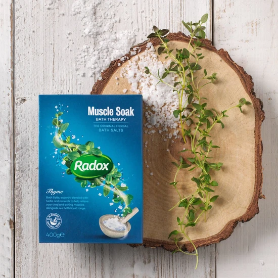 Radox Bath Therapy Herbal Bath Salts Muscle Soak 400g