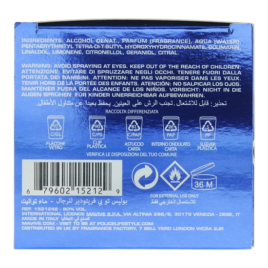 Police To Be Freetodare Eau De Toilette For Him 40ml