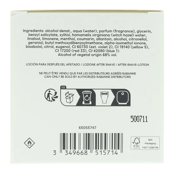 Paco Rabanne Invictus Aftershave Lotion 100ml