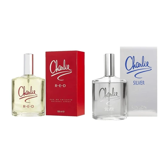 Revlon Charlie Silver & Charlie Red Eau De Toilette Set 2x100ml