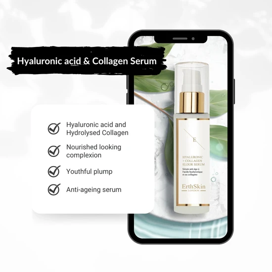 Erth Skin London Hyaluronic Acid & Collagen Serum 60ml