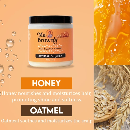 Ma Browns Ma Brown's Hair & Scalp Pomade With Oatmeal & Honey 226g