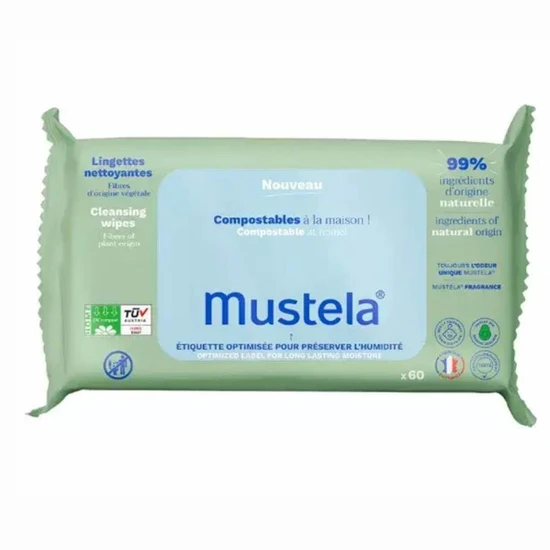 Mustela Cleansing Wipes 60 Wipes