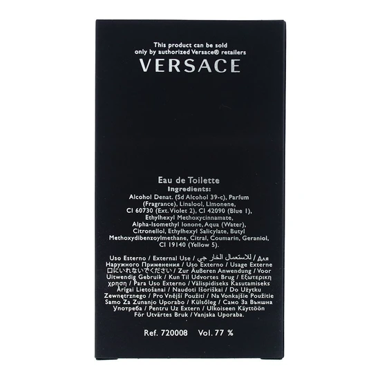 Versace Pour Homme Eau De Toilette 50ml