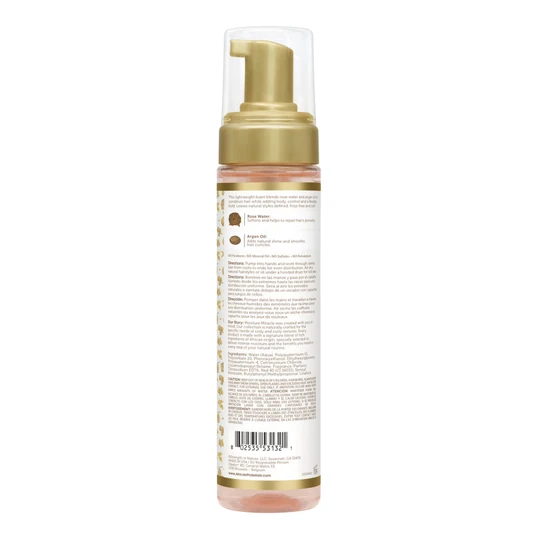 African Pride Moisture Miracle Rose Water & Argan Oil Curl Mousse 8.5oz