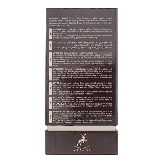 Maison Alhambra Flaming Elixir Eau De Parfum 80ml