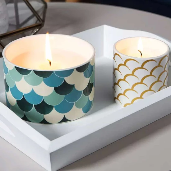 Wax Lyrical Green Tea & Bergamot Ceramic Candle