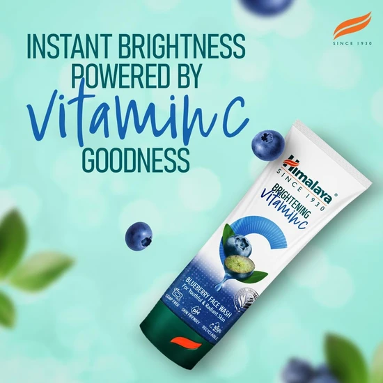 Himalaya Herbals Brightening Vitamin C Blueberry Face Wash 100ml