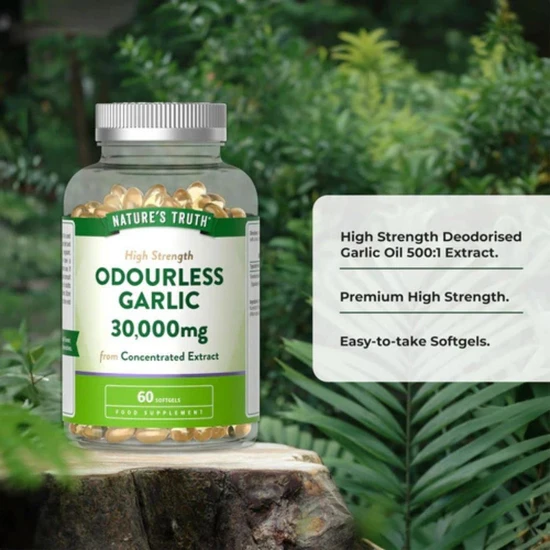 Nature's Truth Odourless Garlic 30000mg Capsules 60 Capsules