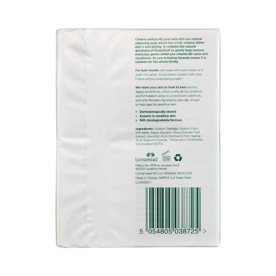 Simple Antibacterial Soap 2 x 100g