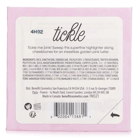 Benefit Tickle Golden Pink Highlighter 8g
