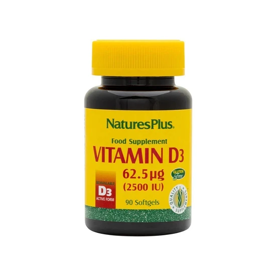 Nature's Plus Vitamin D3 2500iu 90 Softgels