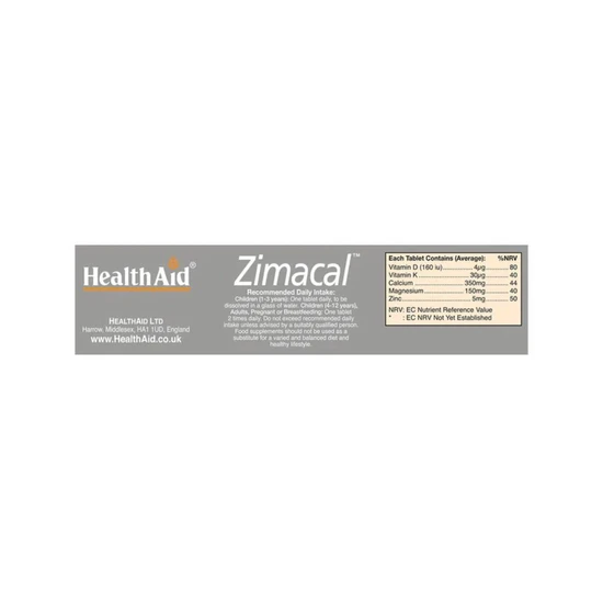Health Aid Zimacal Effervescent Tablets 20 Tablets