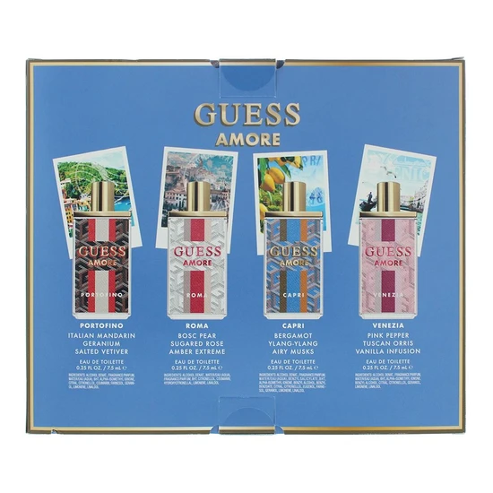 Guess Amore Miniature Gift Set Eau De Toilette 4x 7.5ml