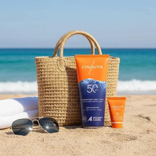 Lancaster Protecting Body Milk SPF 50 200ml + SPF 50 for Face 15ml