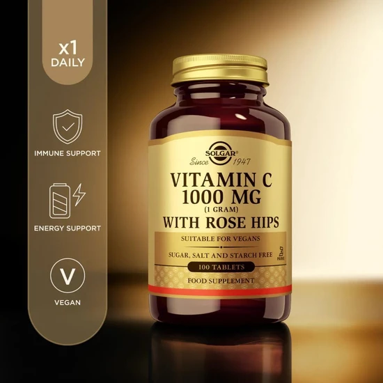 Solgar Vitamin C With Rose Hips 1000mg x100