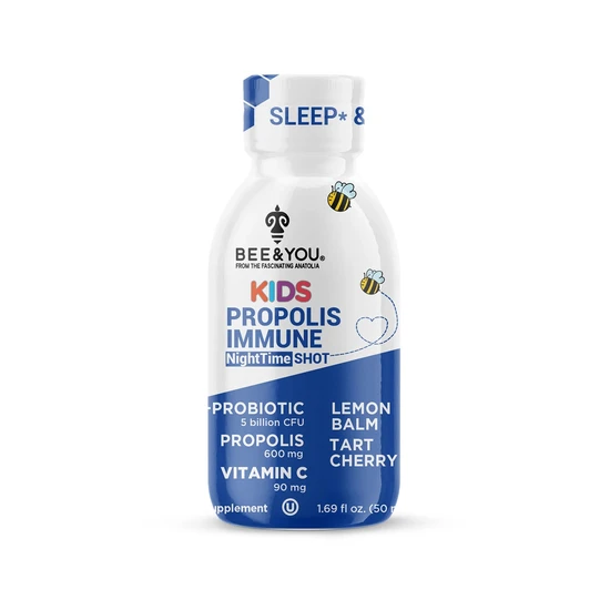 BEE&YOU Kids Propolis Immune NightTime Shot Probiotic 12 x 50ml
