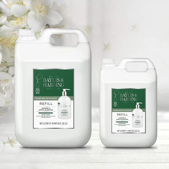 Baylis & Harding Jasmine & Apple Blossom Anti-Bacterial Hand Wash Refill: 2 Litres