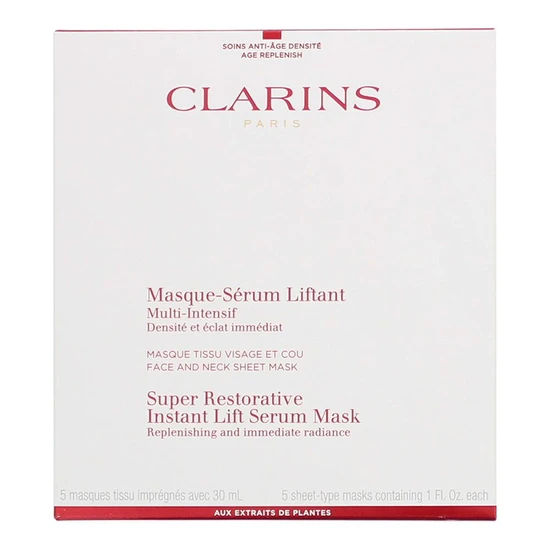 Clarins Super Restorative Instant Lift Serum Mask 5 Masks