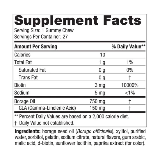 Nordic Naturals Hair & Skin Strawberry Lemonade Chewables 27 chewables