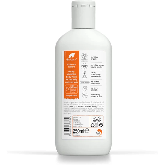 Dr. Organic Manuka Honey Restore & Refresh Body Wash 250ml