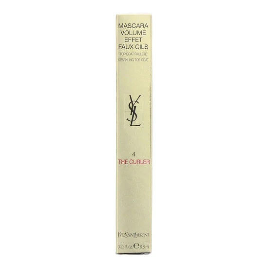 Yves Saint Laurent The Curler Sparkling Top Coat Mascara Silver
