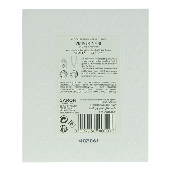 Caron Vetiver Infini Eau De Parfum 50ml