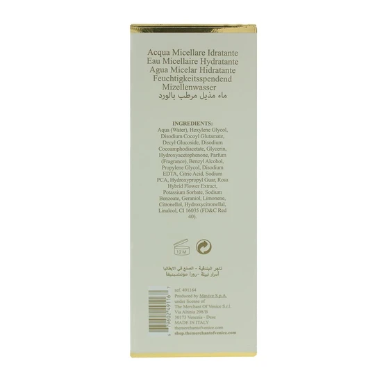 The Merchant of Venice Rosa Moceniga Micellar Water 200ml