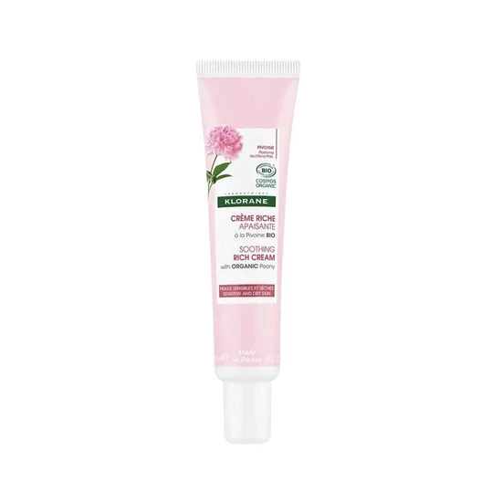 Klorane Organic Peony Soothing Rich Cream 40ml