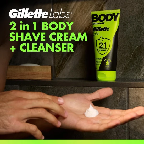 Gillette Labs Body + Intimate 2-in-1 Shave Cream + Cleanser 177ml
