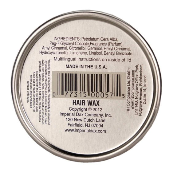 DAX Washable Hair Wax 3.5oz