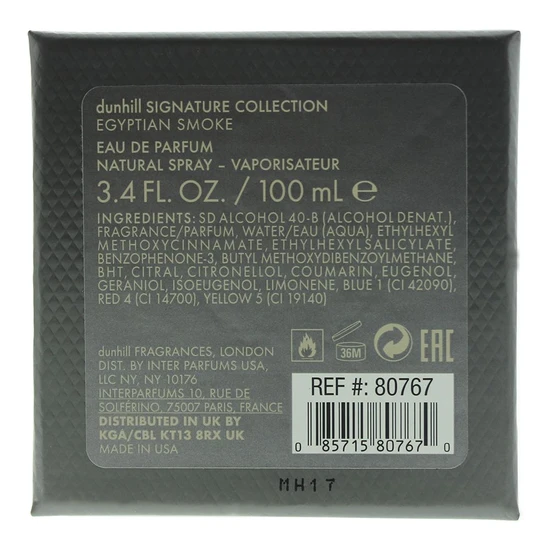 Dunhill London SIGNATURE COLLECTION EGYPTIAN SMOKE Eau De Parfum 100ml