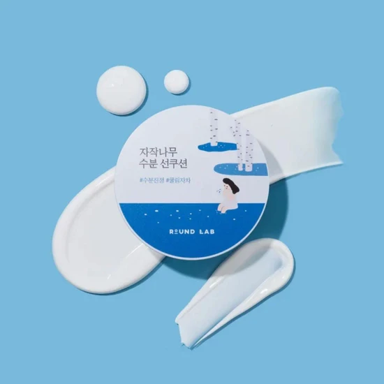 Round Lab Birch Juice Moisturising Sun Cushion SPF 50+ 15g
