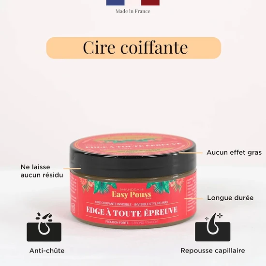 Easy Pouss Invisible Hair Styling Edge Control Wax 100ml