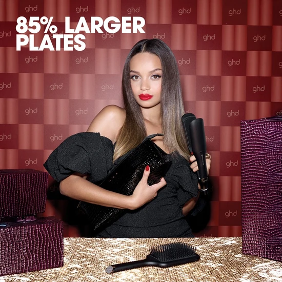 ghd Chronos Max Best Wide Plate Hair Straightener Christmas Gift Set Black
