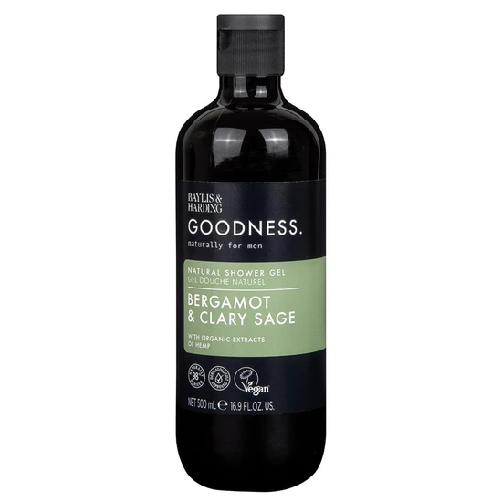 Baylis & Harding Goodness Men's Shower Gel Bergamot & Clary Sage 500ml