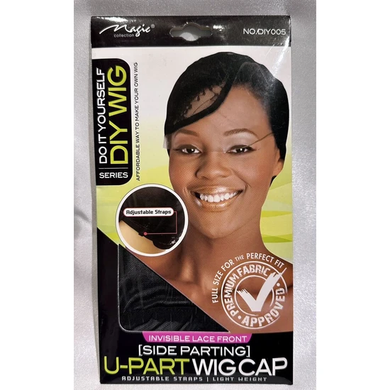 Magic Collection DIY Lace Front Side Parting U Part Wig Cap DIY005 Black