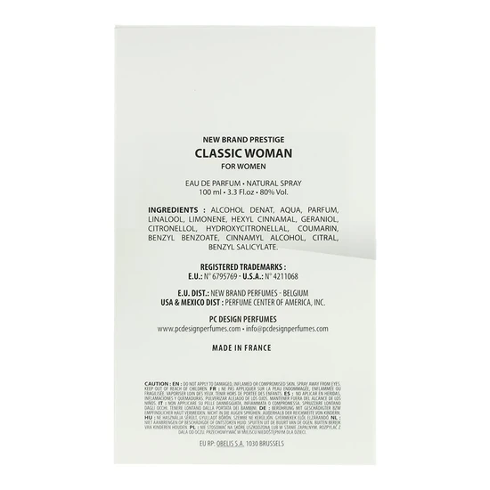 New Brand Prestige Classic Woman Eau De Parfum 100ml
