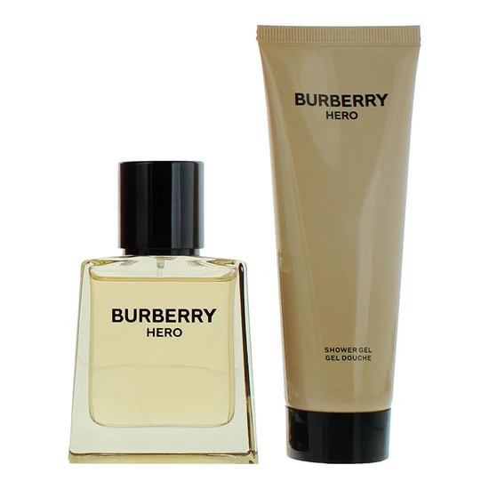 BURBERRY Hero Eau De Toilette Gift Set 50ml Eau De Toilette + 75ml Shower Gel