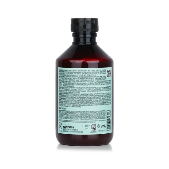 Davines Natural Tech Detoxifying Scrub Shampoo For Atonic Scalp 250ml