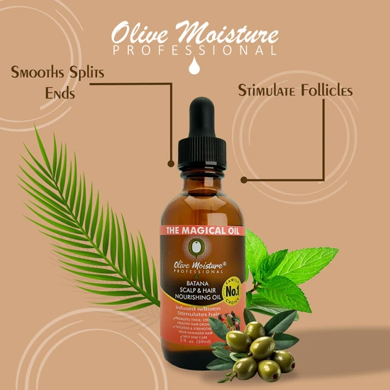 Olive Moisture Professional Batana Scalp & Hair Nourishing Oil 59ml