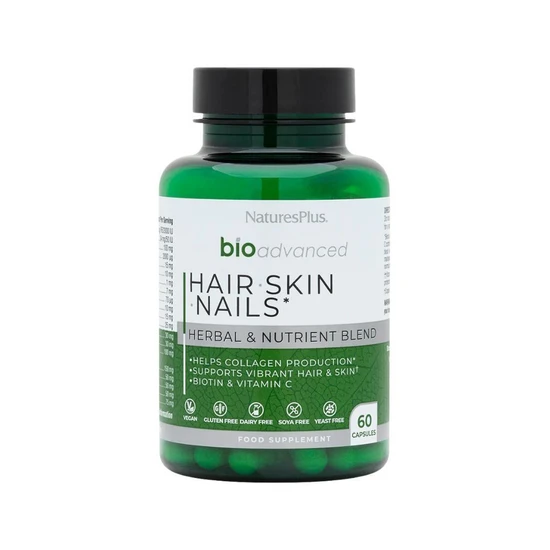 Nature's Plus BioAdvanced Hair, Skin & Nails Caps 60 Capsules